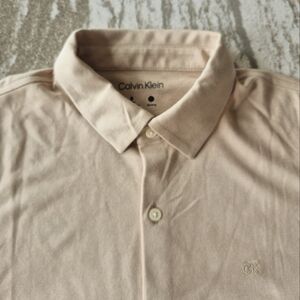 Calvin Klein Men's Performance Button Down Polo Shirt Size Medium New